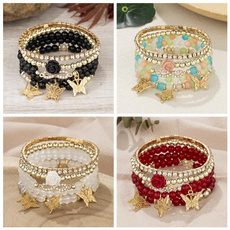 butterfly, Crystal Bracelet, bohojewelry, Chain