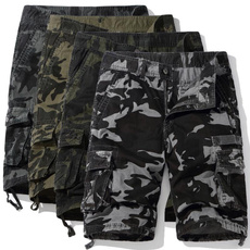 Shorts, pantsformen, camouflage, overallsformen