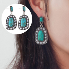 Turquoise, eleganteverydayearring, Stud Earring, lightweightearring