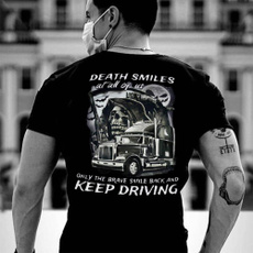 truckdriver, Funny, Fashion, skull