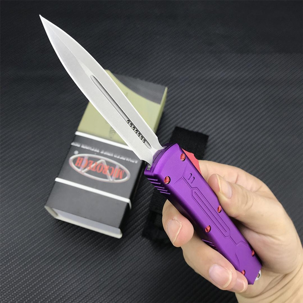 NEW Spring Assisted Open Tactical Knife D2 Steel Blade T6 Aviation ...