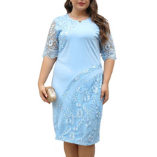 lace dresses, Plus Size, Slim Fit, newdresse