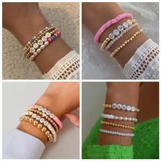 Charm Bracelet, polymer, Jewelry, Handmade