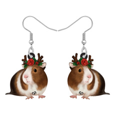 valentinesdayearring, earringsforgirl, guineapigearring, Jewelry