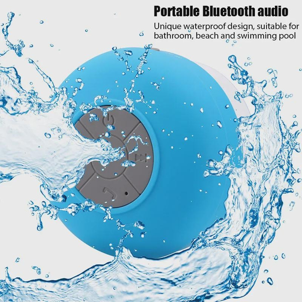 Mini Bluetooth Speaker Waterproof Bathroom Audio Wireless Shower ...