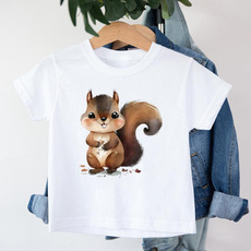 Kawaii, cute, summer t-shirts, squirrel