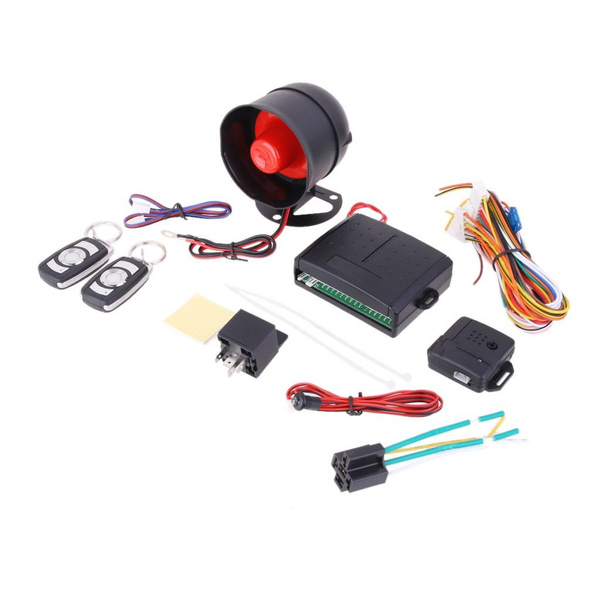 Keyless Alarm Module Car Vehicle Alarm Protection Security System Keyless Siren 2 Remote ...