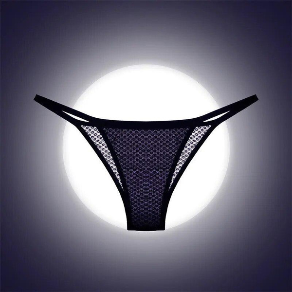 Womens Fishnet Micro G-String Thong T-Back Underwear Sheer Mesh Briefs Nightwear
