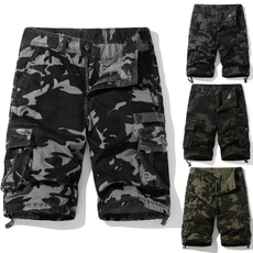 Shorts, pantsformen, camouflage, overallsformen