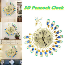 ironclock, Decor, peacock, Gifts