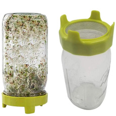 seedcoversprout, plasticsproutinglid, Jewelry, 700mlseedsproutingjar
