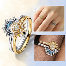 DIAMOND, Star, wedding ring, friendshipring