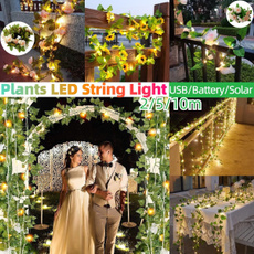 Plants, lampstring, led, Garden