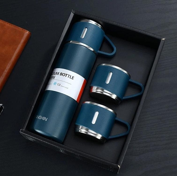Lot De 2 Thermos Vintage BS3 – Modèles 6402 Et 24F – Couleur Bleue Rare – Occasion