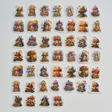 cute, mushroomhouse, scrapbookingsticker, Mushroom