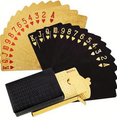 Poker, gold, Waterproof, 24-k