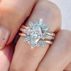 Women Ring, Silver Ring, Diamond Ring, Engagement