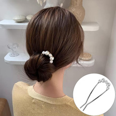 durablehairaccessory, ushapedhairfork, Pins, pearls