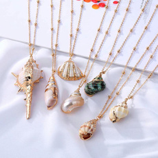 shells, Pendant, Necklace, Beach