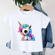 Kawaii, cute, childrentshirt, unicornshortsleeve