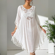 blouse, Tassels, Hollow-out, Dress