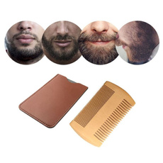 case, woodencomb, woodcomb, leather