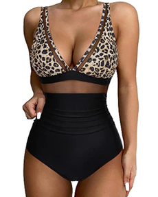 Deep V-Neck, Fashion, Swimming suit, padded bikini