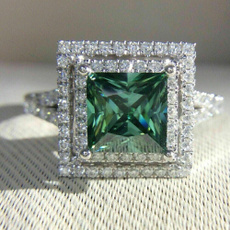 Engagement, Women Ring, 925 silver rings, princessring