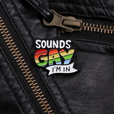 rainbow, gaybadge, lgbtpin, Pins