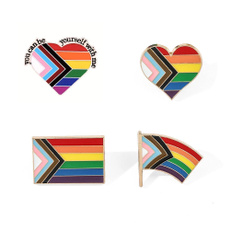 rainbowheartpin, Heart, gaybadge, rainbow