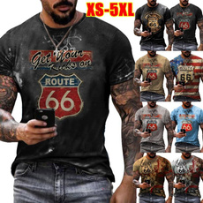 route66, Mens T Shirt, Plus Size, Shirt