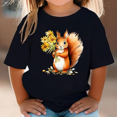 Kawaii, cute, summer t-shirts, squirrel