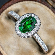 emeraldring, wedding ring, 925 silver rings, Engagement Ring