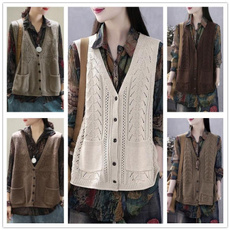 knitted, Vest, cardigan, Coat