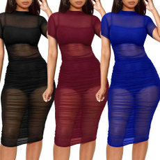 Women, Club Dress, Shorts, Sleeve