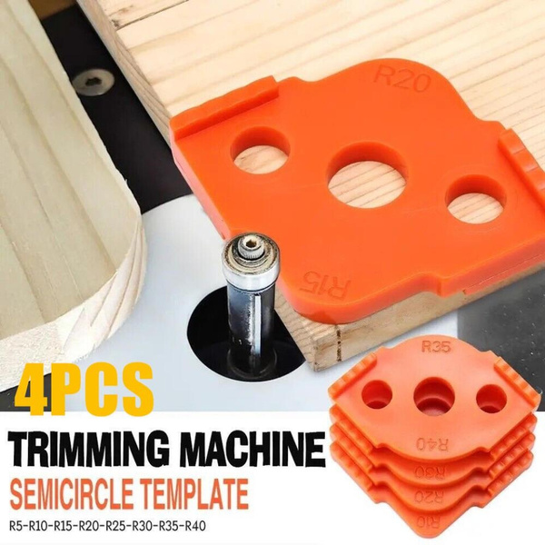Corner Jig Router Corner Radius Templates Jig - 4 Each 5mm to 40mm ...