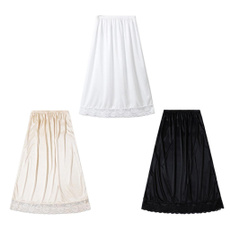 Trim, lace trim, elastic waist, halfslip