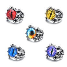 eyeballring, Goth, halloweengift, Stainless Steel