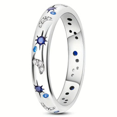 Blues, Star, Women Ring, Blue Sapphire