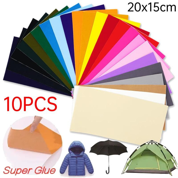 Down jacket repair patches x8 - in Black, Navy Blue etc - multi buy P&P discount | UK