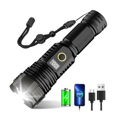 Flashlight, Bright, Rechargeable, lcd