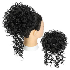 wig, Black wig, coilinghairpin, syntheticwavywig
