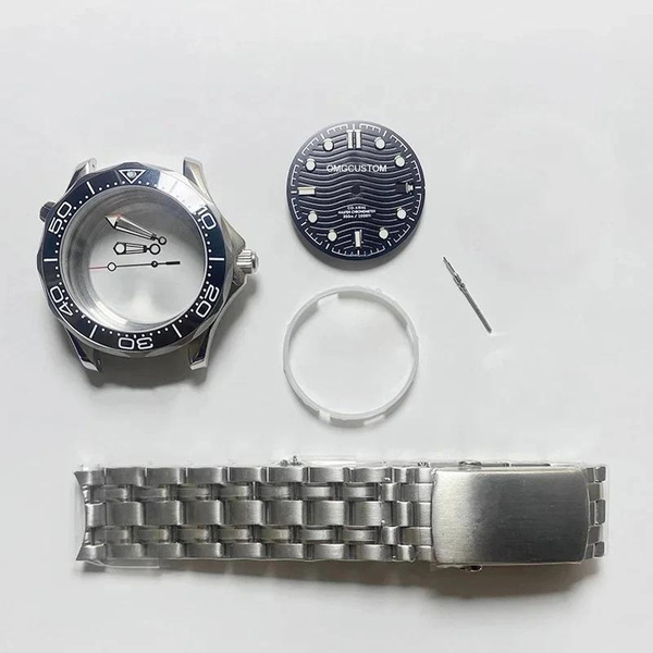 Boîtier De Montre En Verre Argenté 36 Mm/39 Mm, Compatible Avec Les Mouvements NH35, NH36, ETA 2836, 2824, PT5000 Et Miyota 8205, 8215, 821A, DG2813(A,36mm NH35 NH36