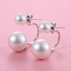 party, simpleearring, Pearl Earrings, Stud Earring