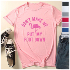 Funny, flamingo, Necks, Sleeve