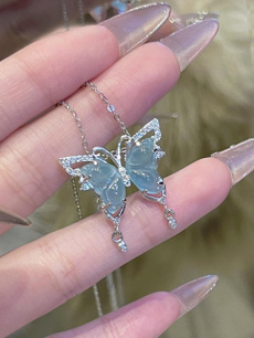 butterfly, neckchain, Chain Necklace, Genuine