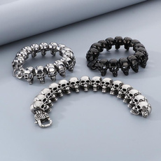 Heavy, Goth, Stainless Steel, Skeleton