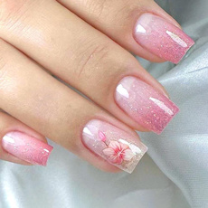 pink, Head, Flowers, autumnandwintermapleleavespressonnail