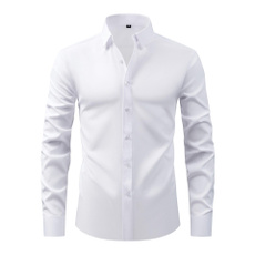 men's dress shirt, Cotton Shirt, Elastic, Sleeve