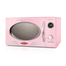pink, Kitchen & Dining, microwaveoven, Clock